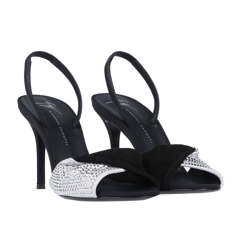 Authentic Giuseppe Zanotti women’s Swarovski crystal sling back heels sandals